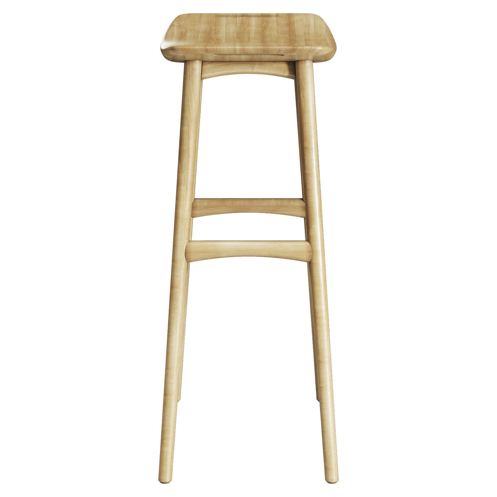 ethnicraft osso bar stool 3D model_3