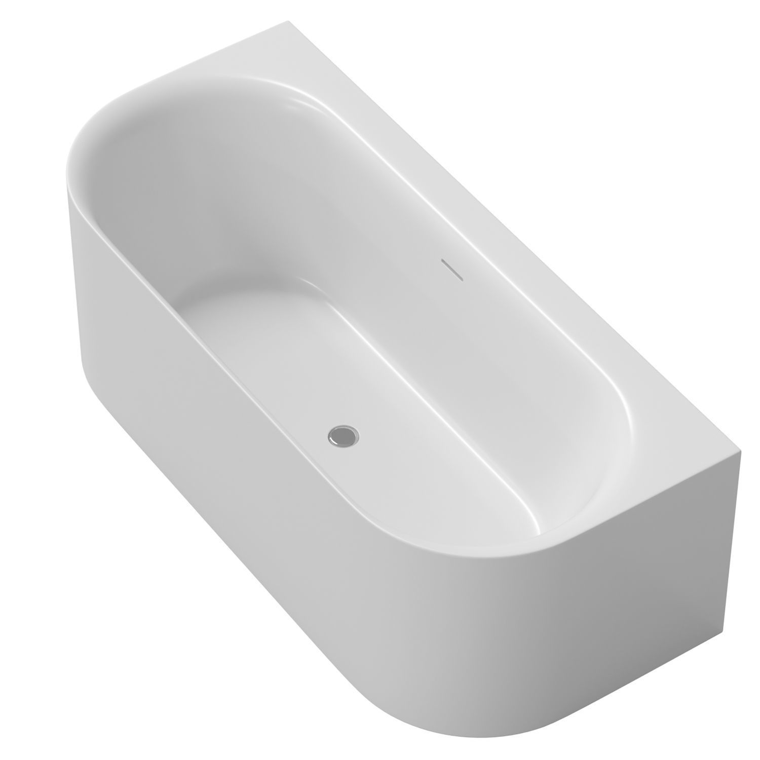 Bathtub Riho DEVOTION BACK2WALL 3D model_1