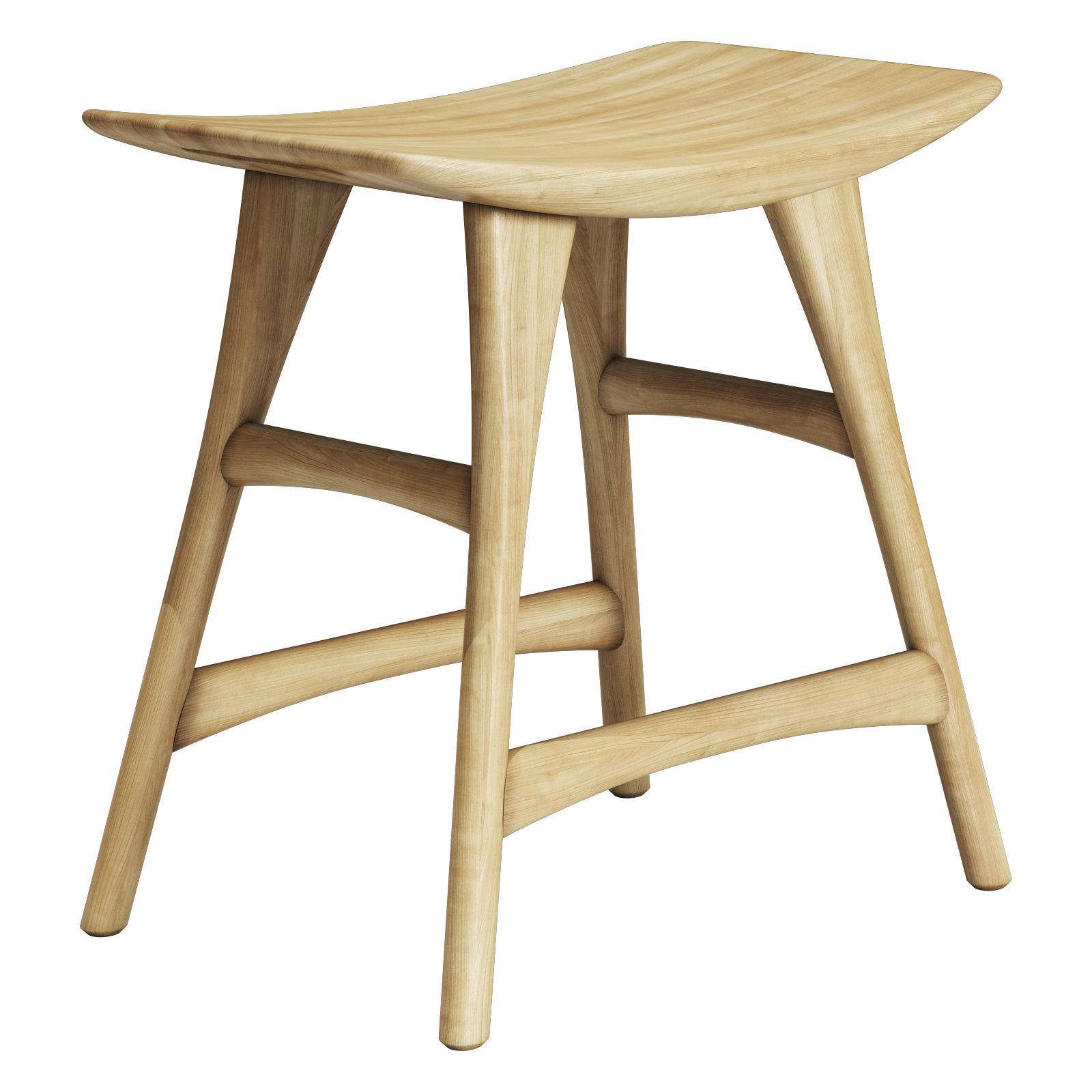 ethnicraft osso stool 3D model_2