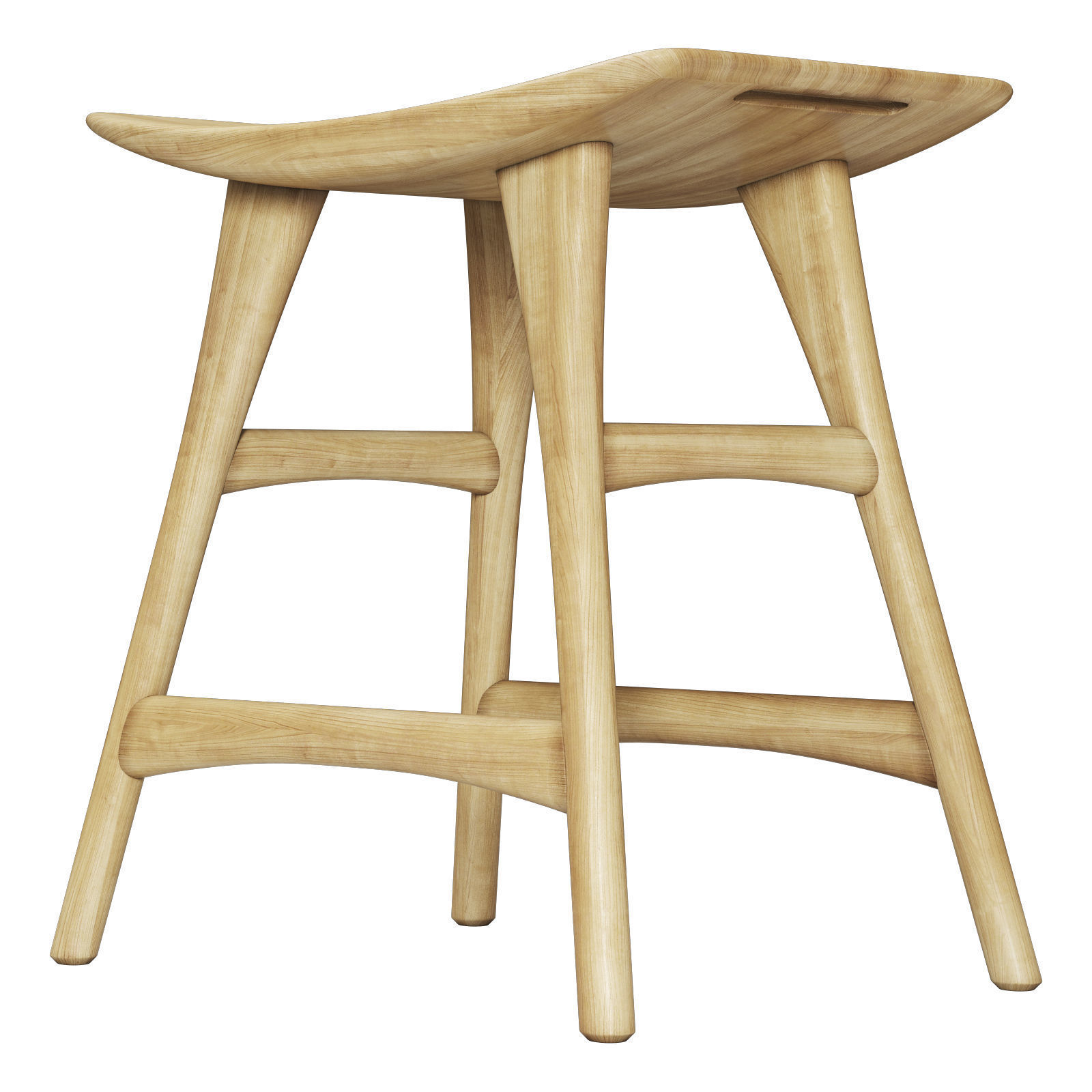 ethnicraft osso stool 3D model_4