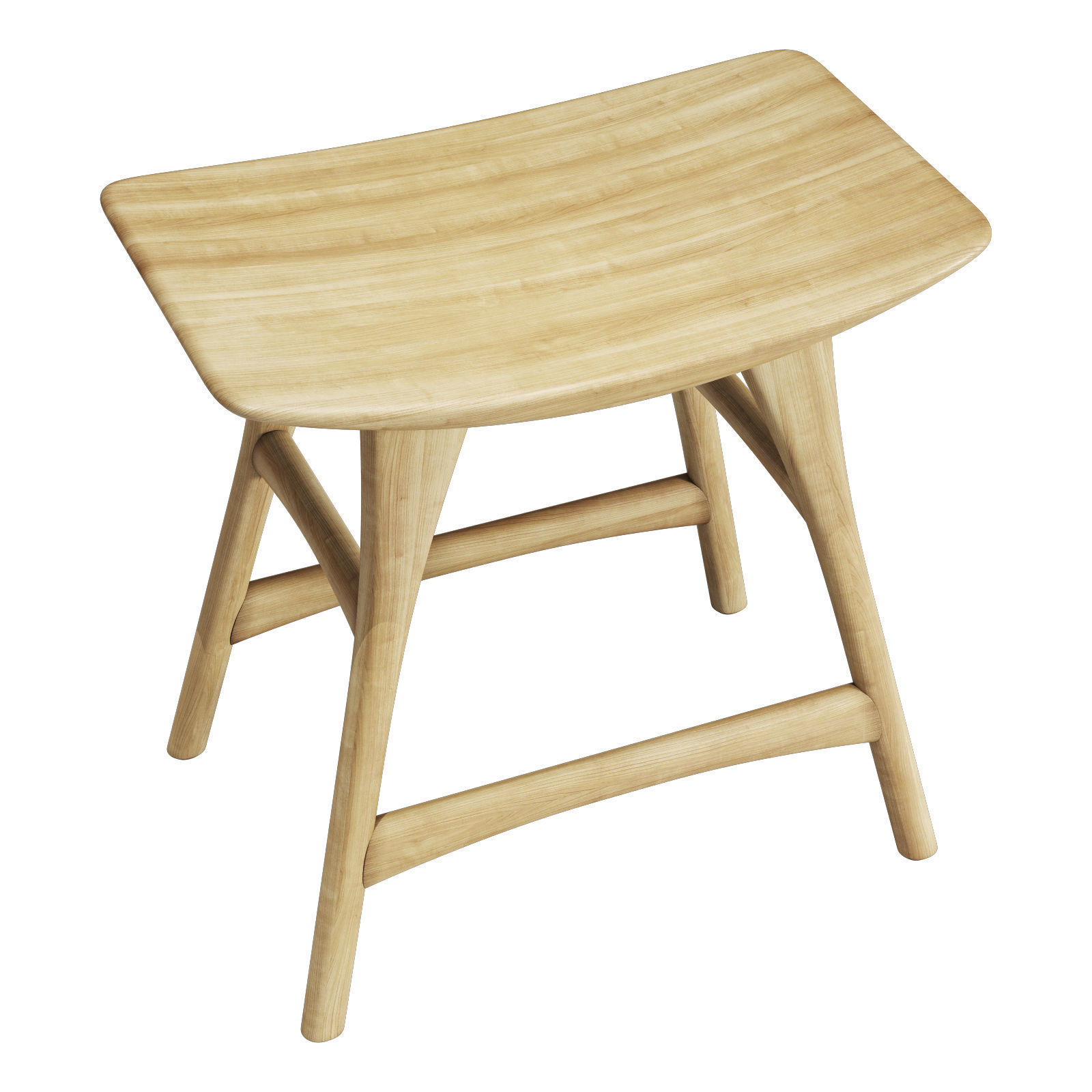 ethnicraft osso stool 3D model_5