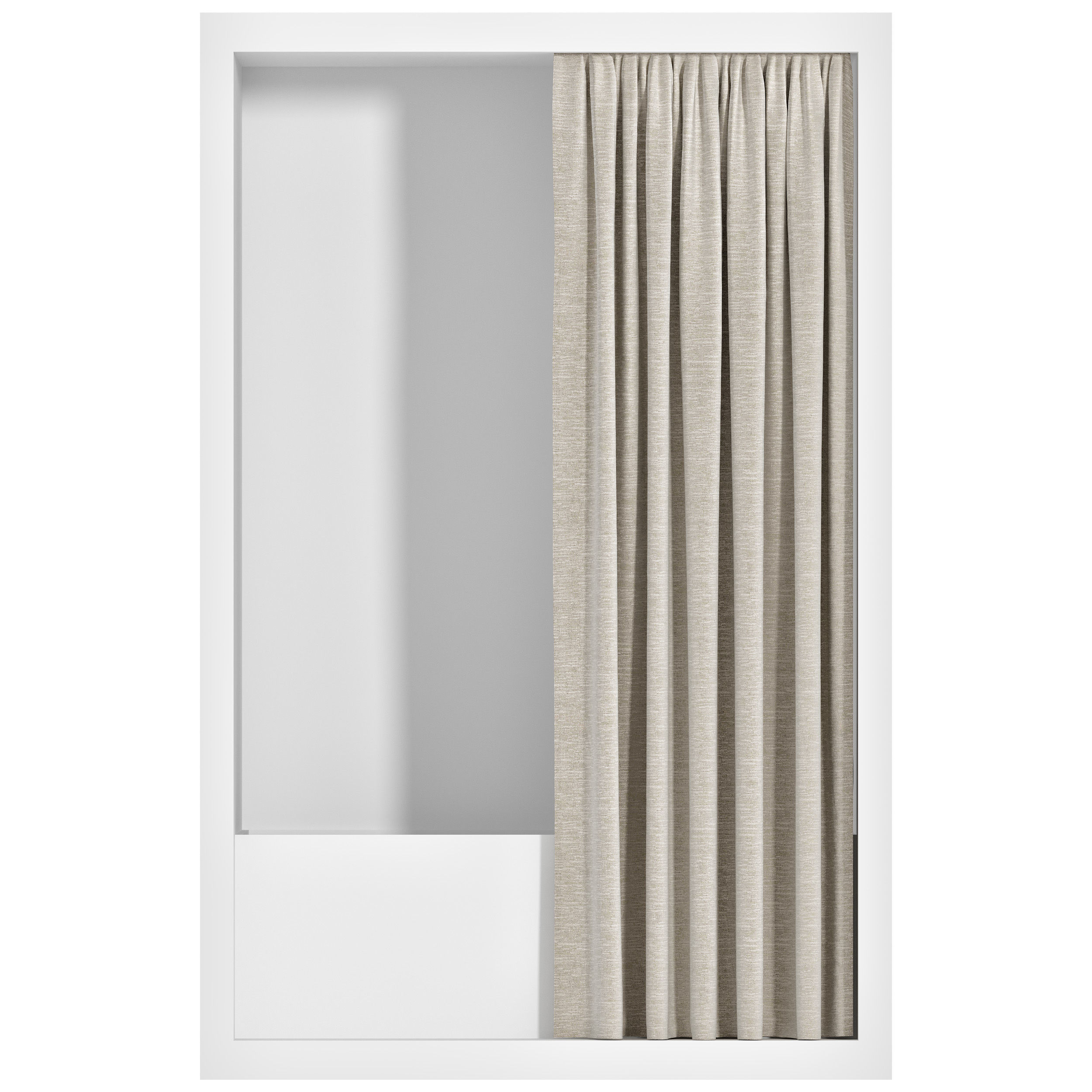 Shower Curtains set 07 3D model_8