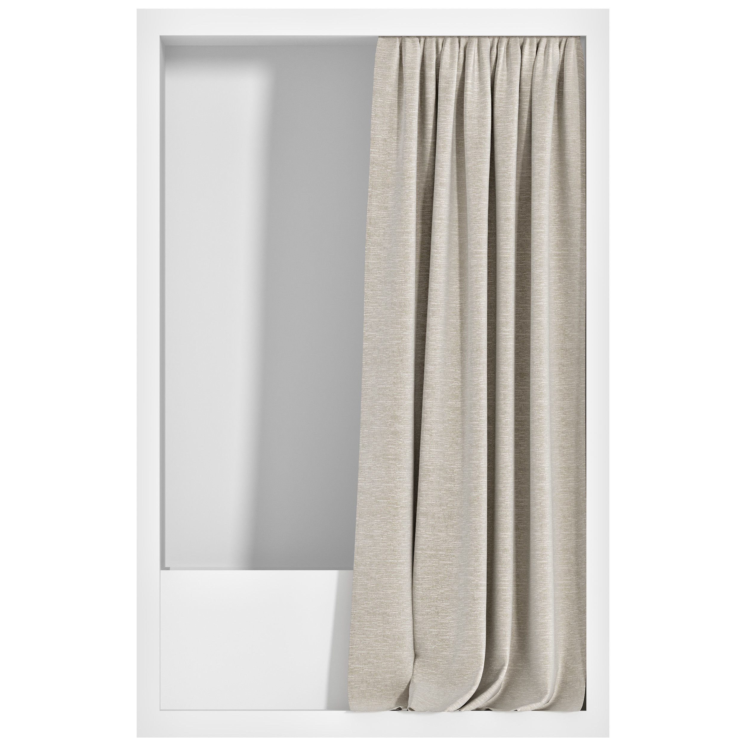 Shower Curtains set 07 3D model_9