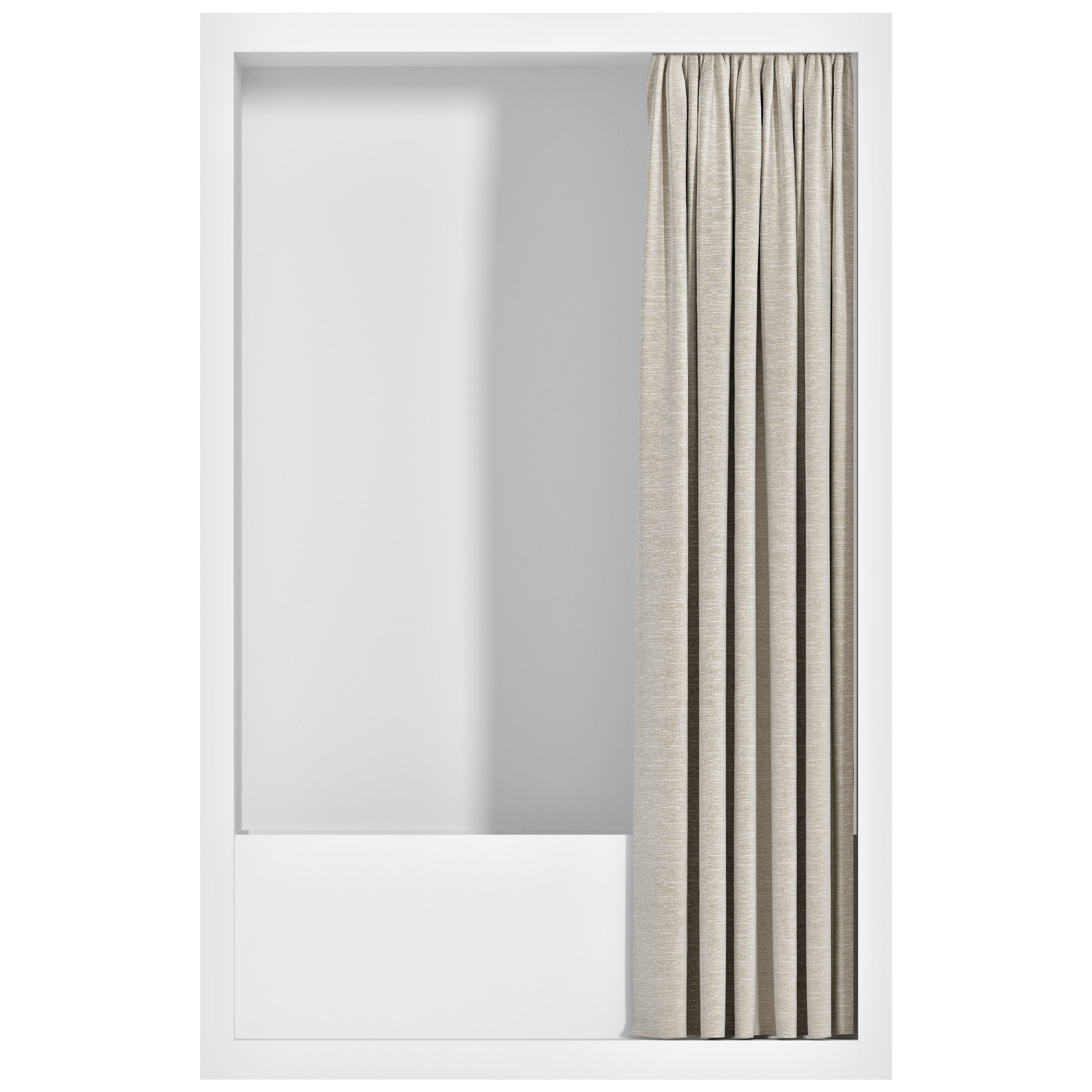 Shower Curtains set 07 3D model_3