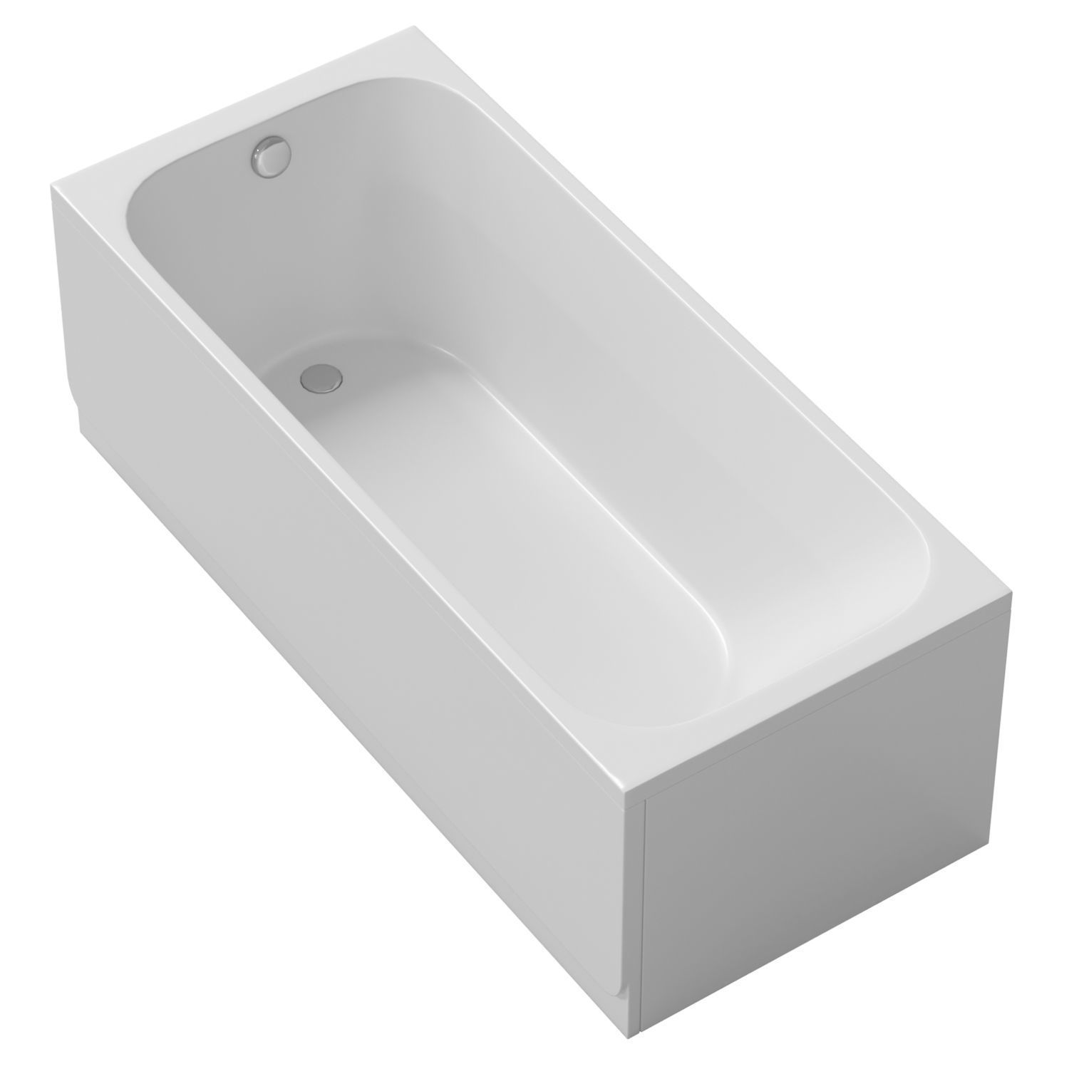 Bathtub Ravak Chrome 3D model_1