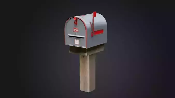Outdoor mailbox 3D Game Ready Model