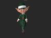 ELF CHARACTER Low-poly 3D model_1