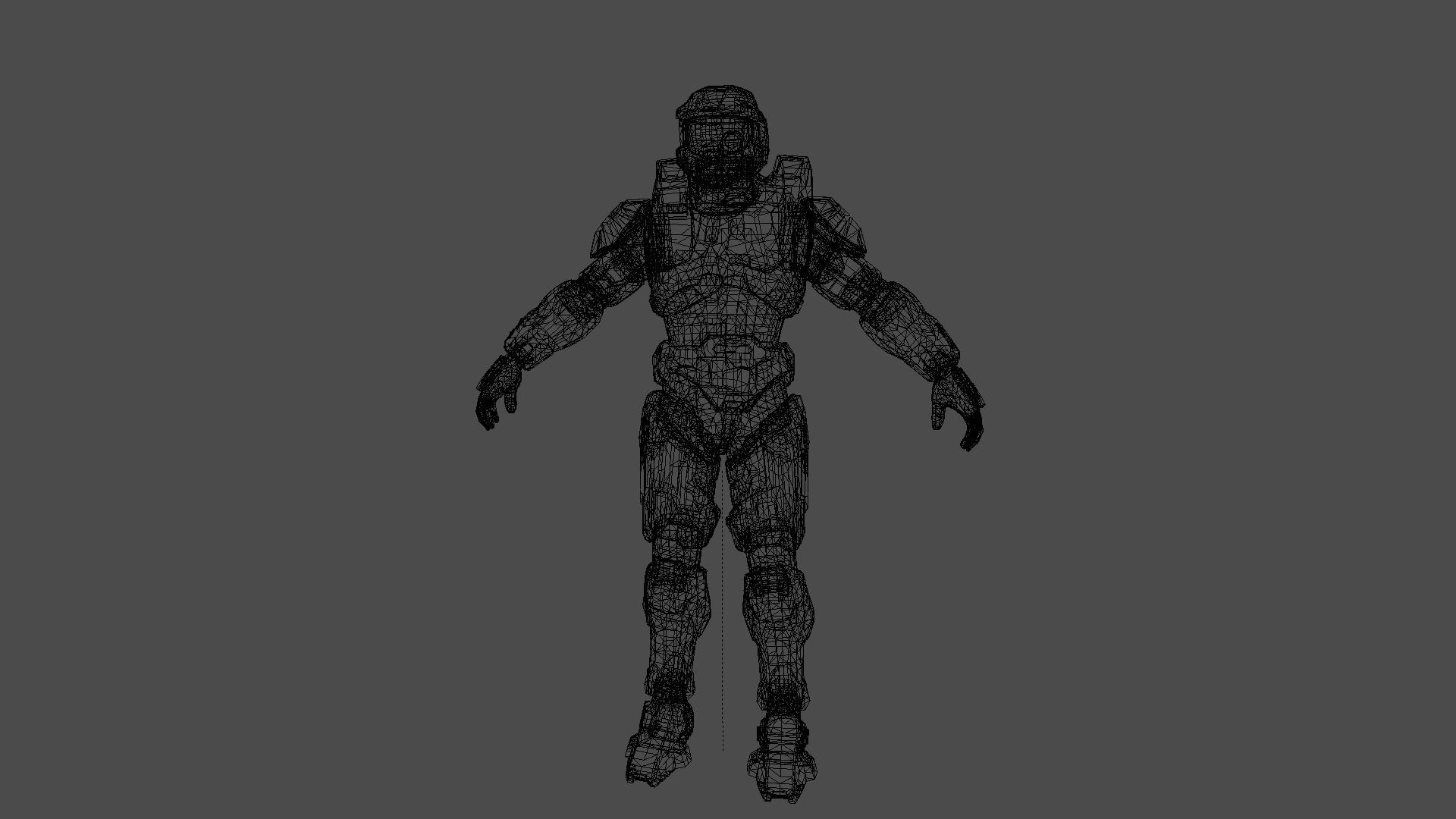 Highly Detailed Master Chief 3D Model Realistic Spartan Armor Low-poly 3D model_9