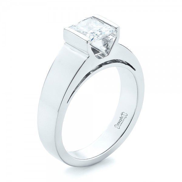 Diamond Engagement Ring 3D print model_1