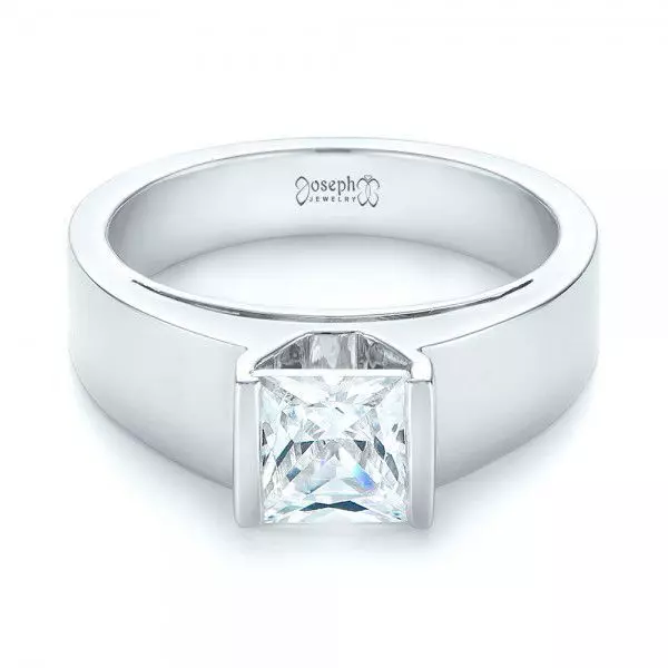 Diamond Engagement Ring 3D print model_0