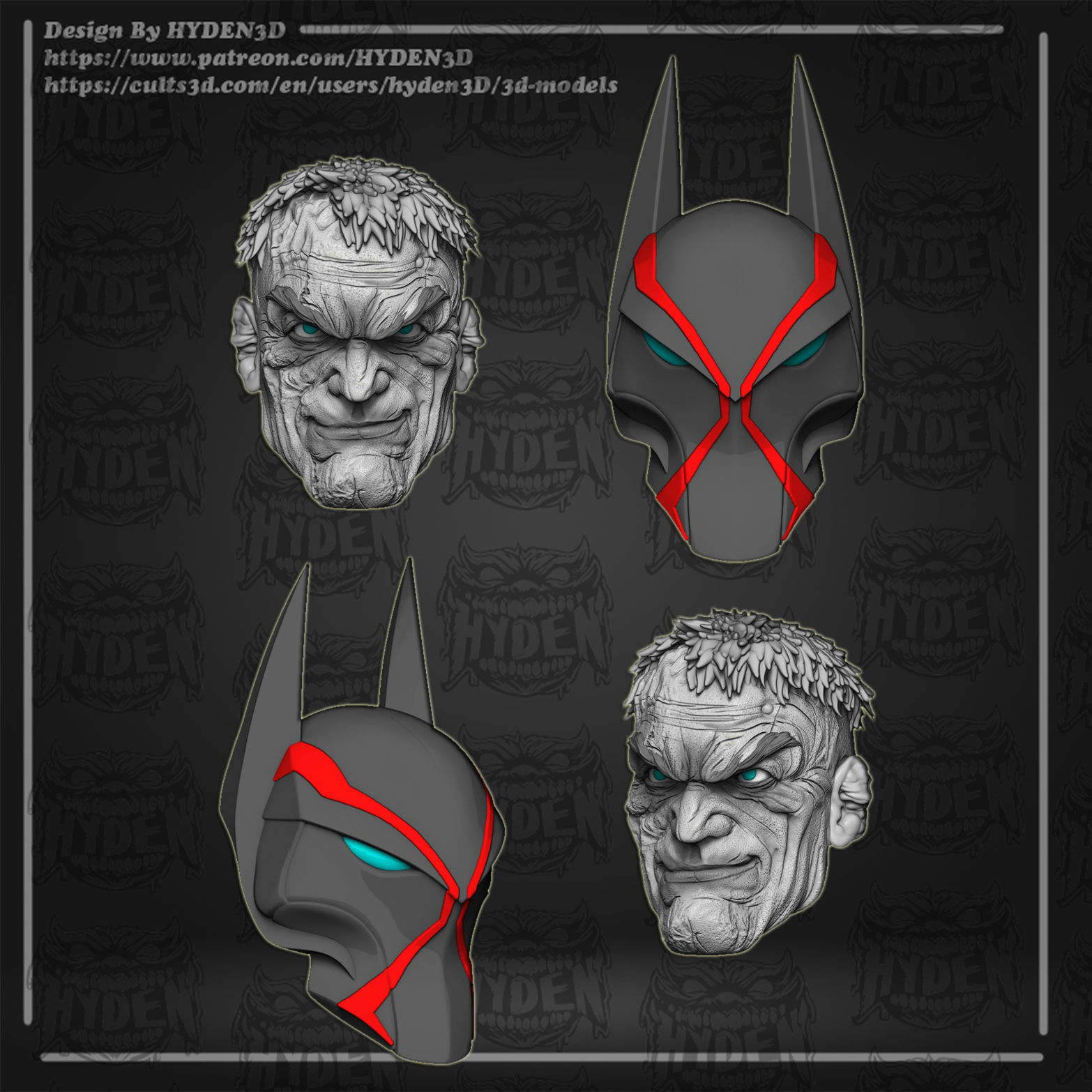 batman omega 3D print model_2