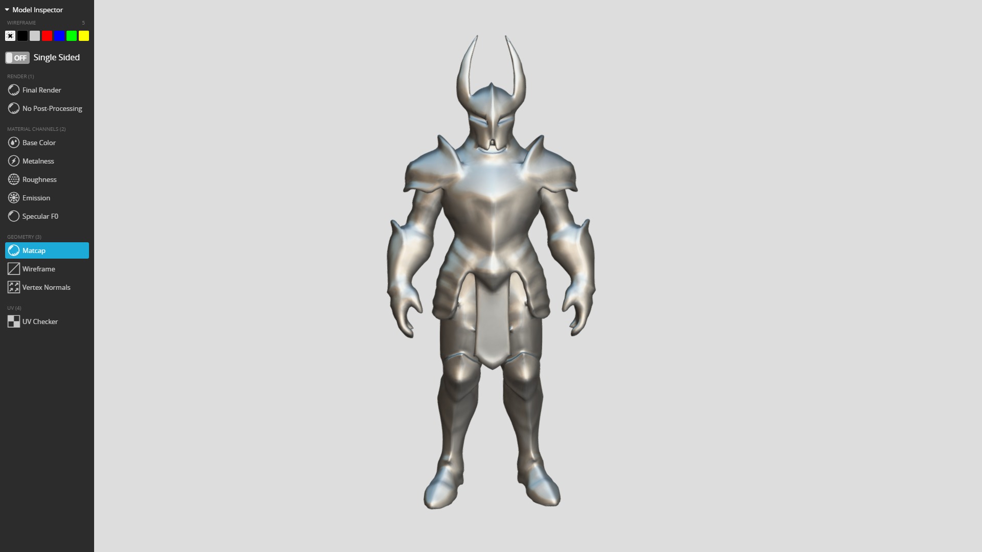 Rigged Knight Character Low-poly 3D model_15