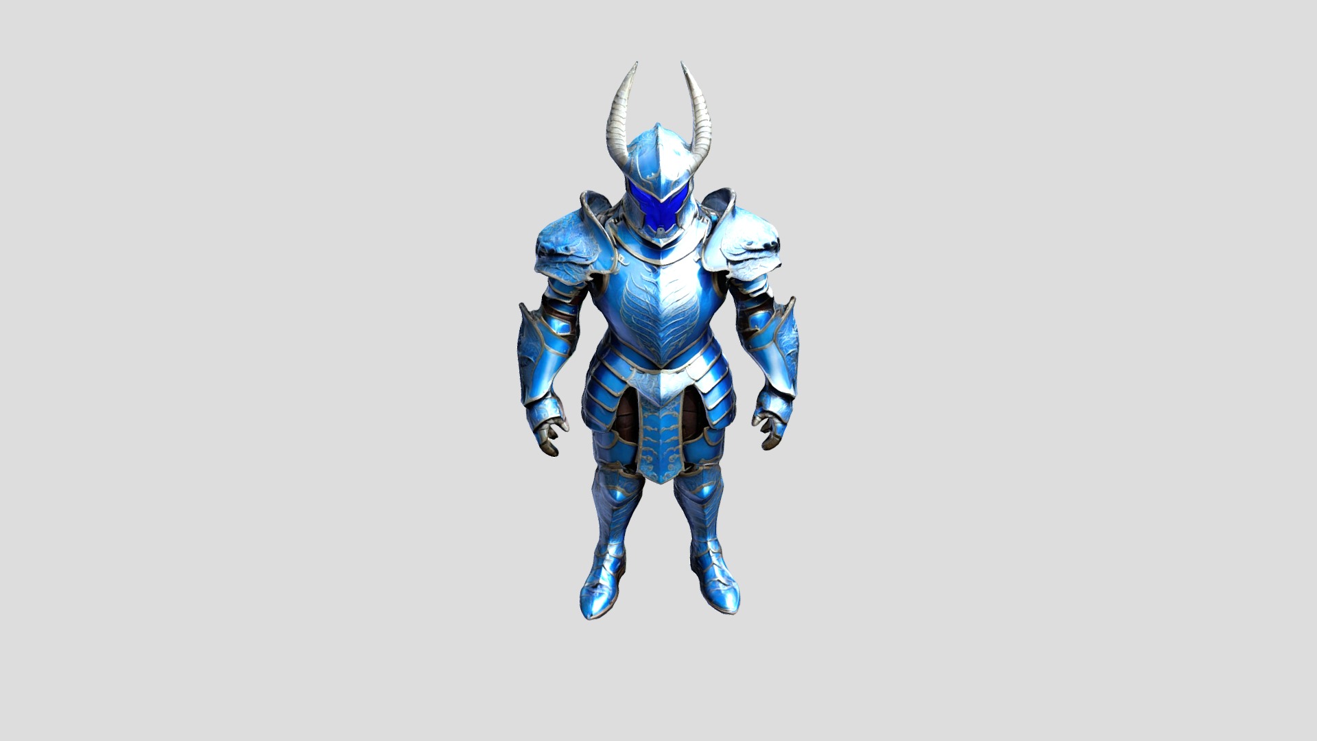 Rigged Knight Character Low-poly 3D model_11