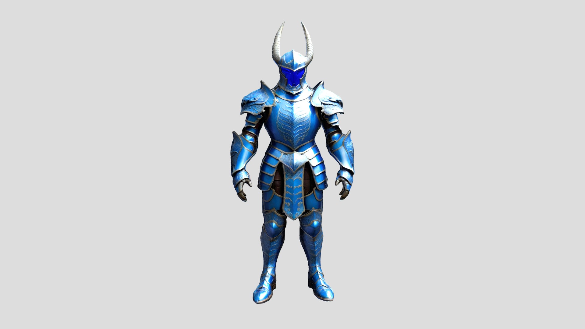 Rigged Knight Character Low-poly 3D model_8