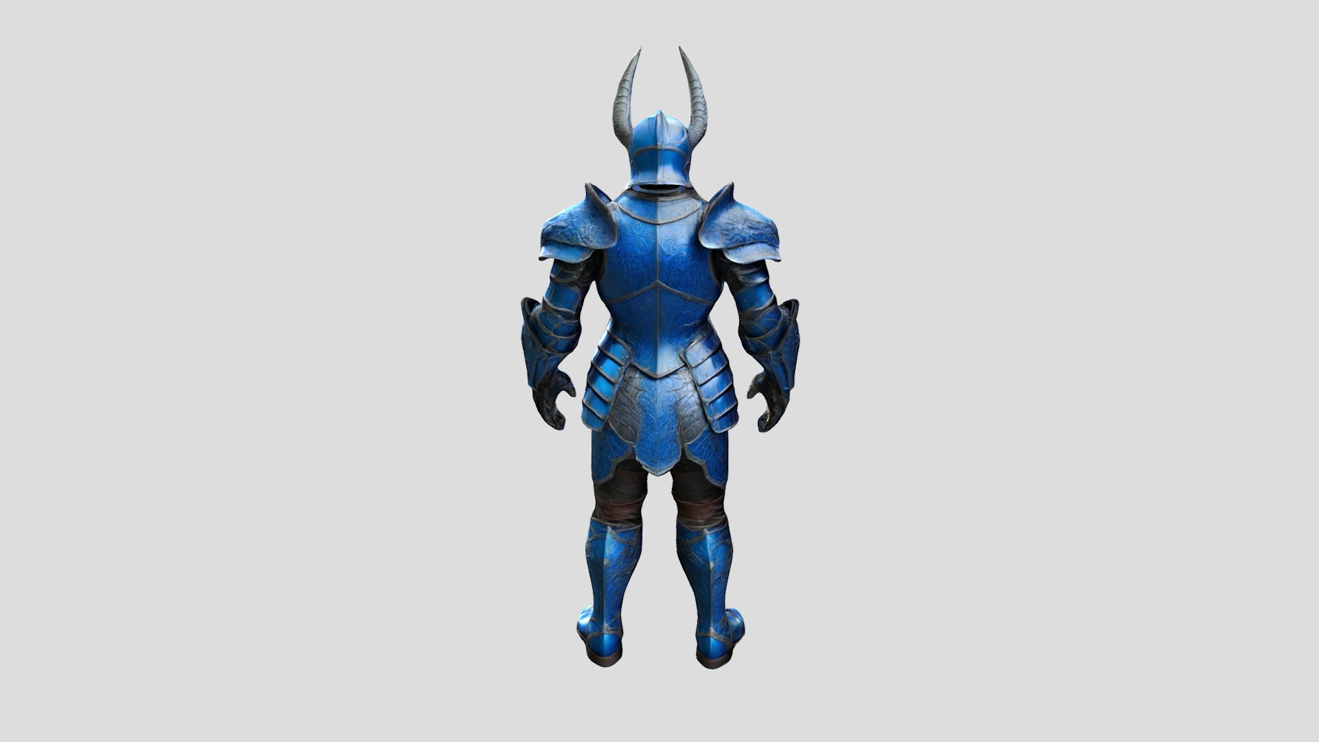 Rigged Knight Character Low-poly 3D model_4