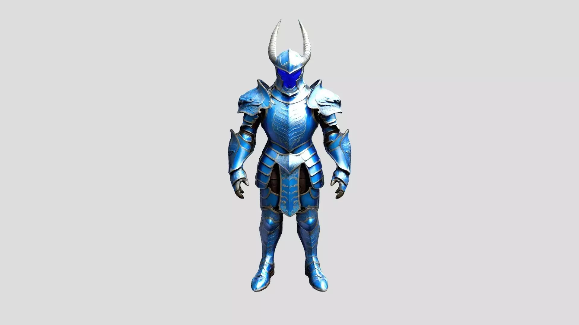 Rigged Knight Character Low-poly 3D model_0