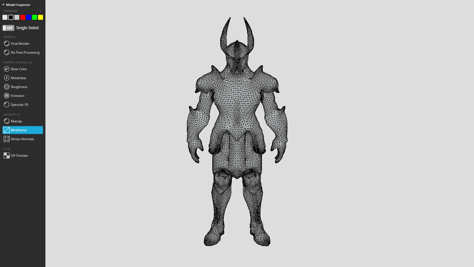 Rigged Knight Character Low-poly 3D model_12