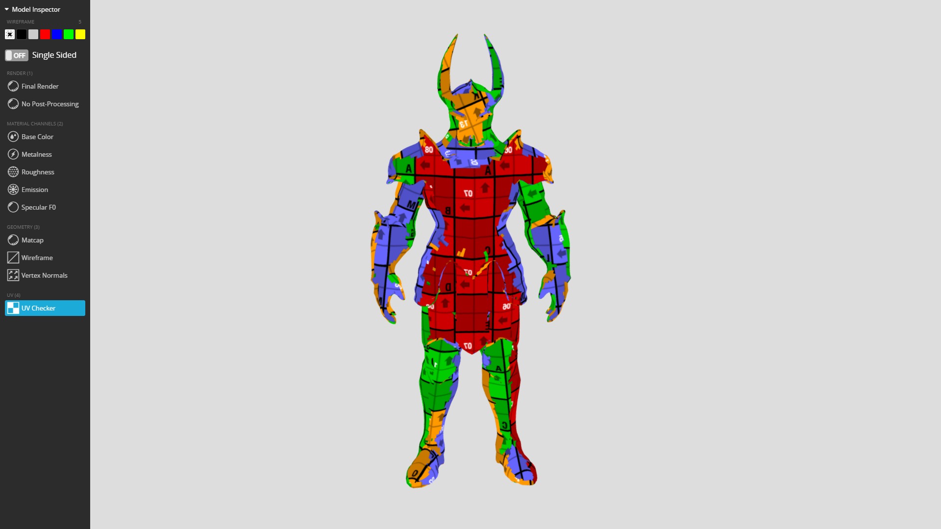 Rigged Knight Character Low-poly 3D model_14