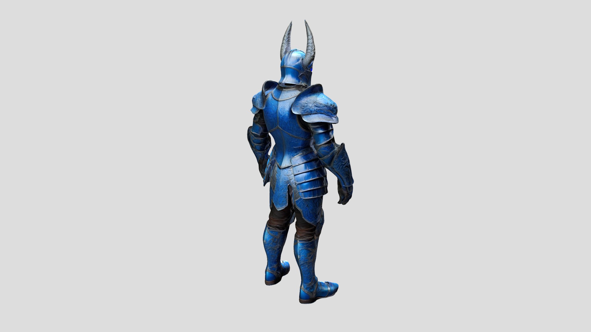 Rigged Knight Character Low-poly 3D model_3