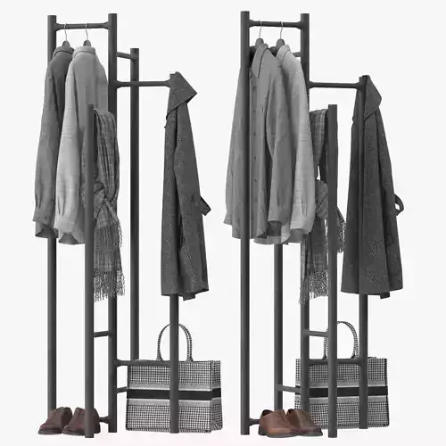 Ceiba Living Divani Clothes Rack 3D model