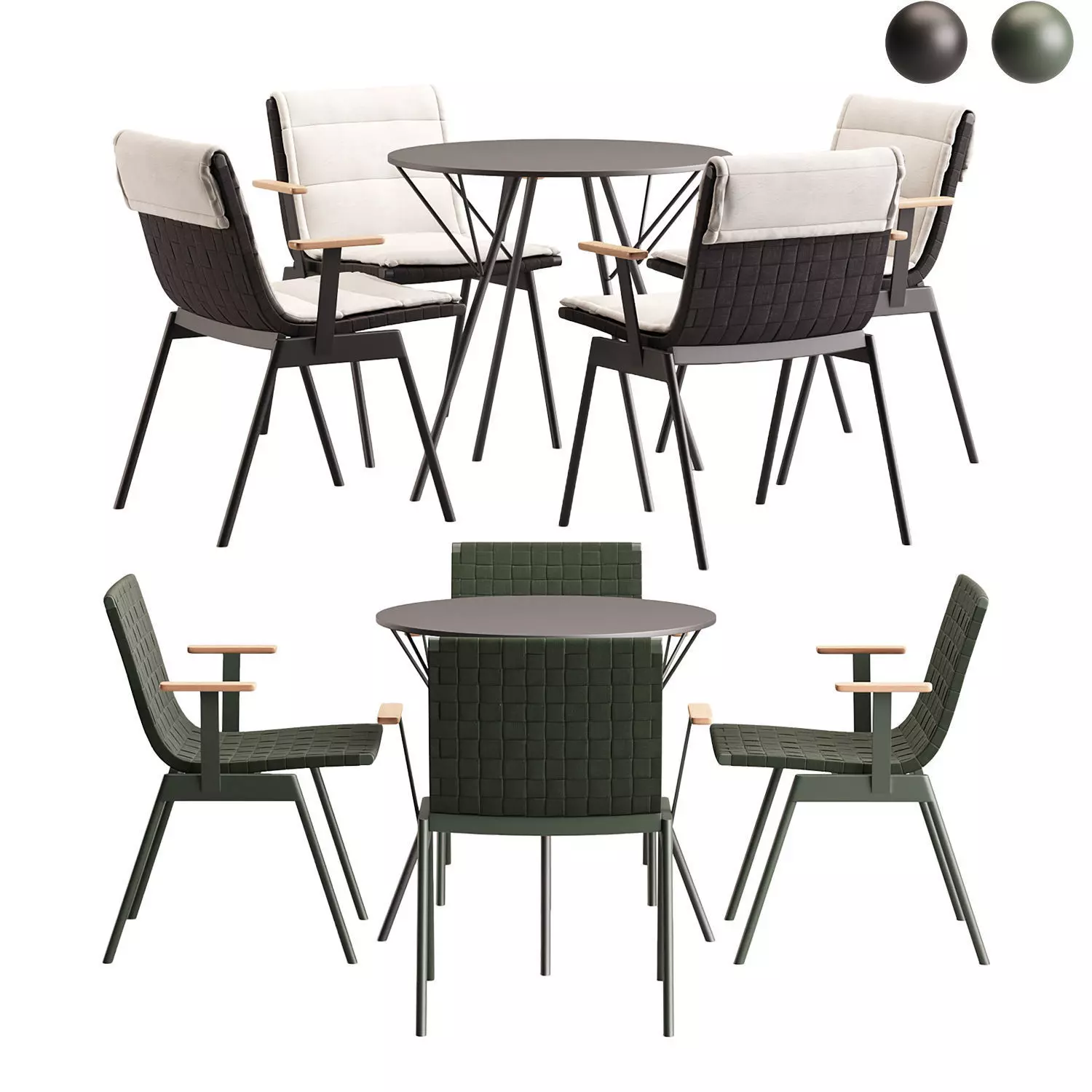 Dining Set 8 3D model_0
