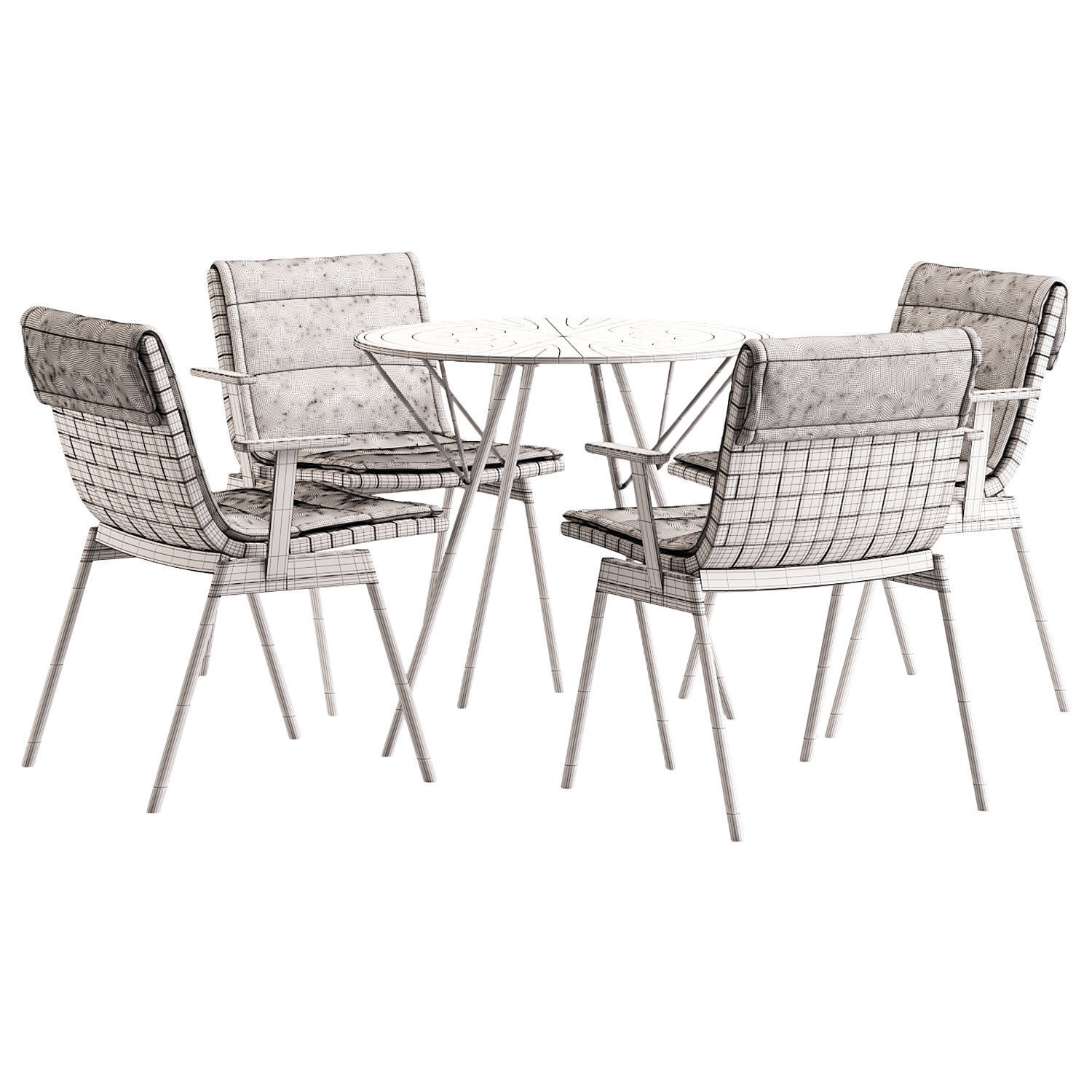 Dining Set 8 3D model_2