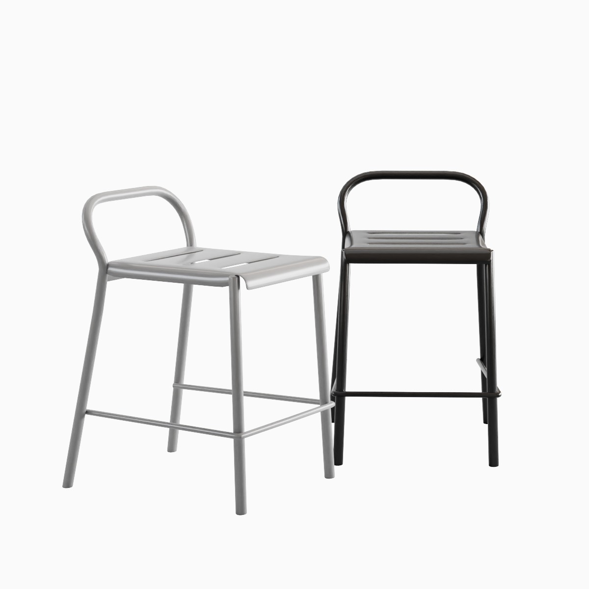 Modern Stool B 05 3D model_2