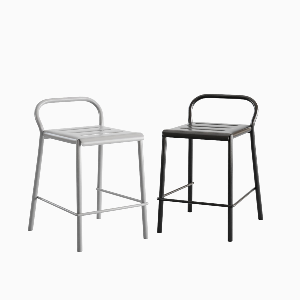 Modern Stool B 05 3D model_1