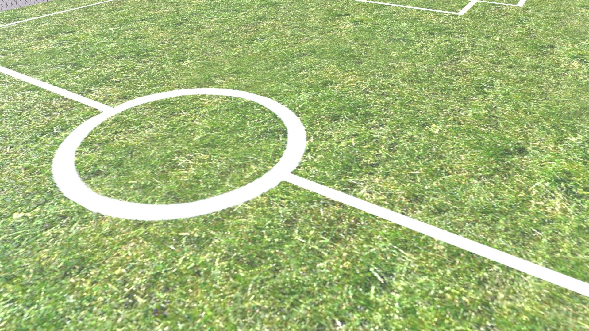Football Field Low Poly Low-poly 3D model_14