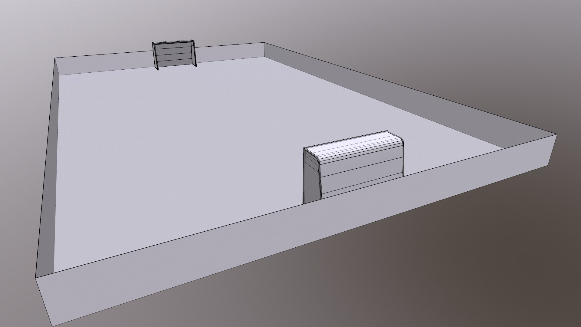 Football Field Low Poly Low-poly 3D model_28