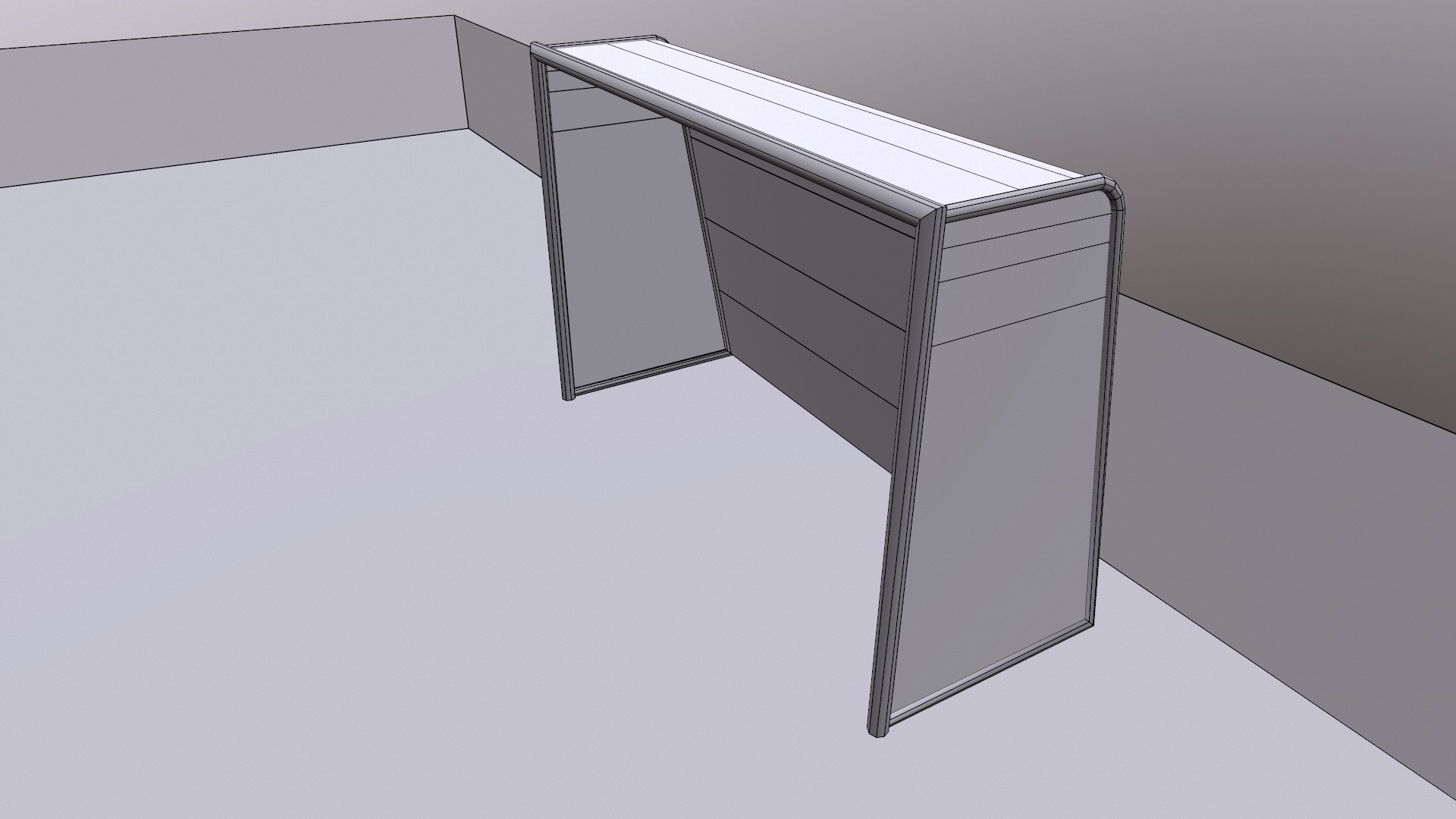 Football Field Low Poly Low-poly 3D model_31