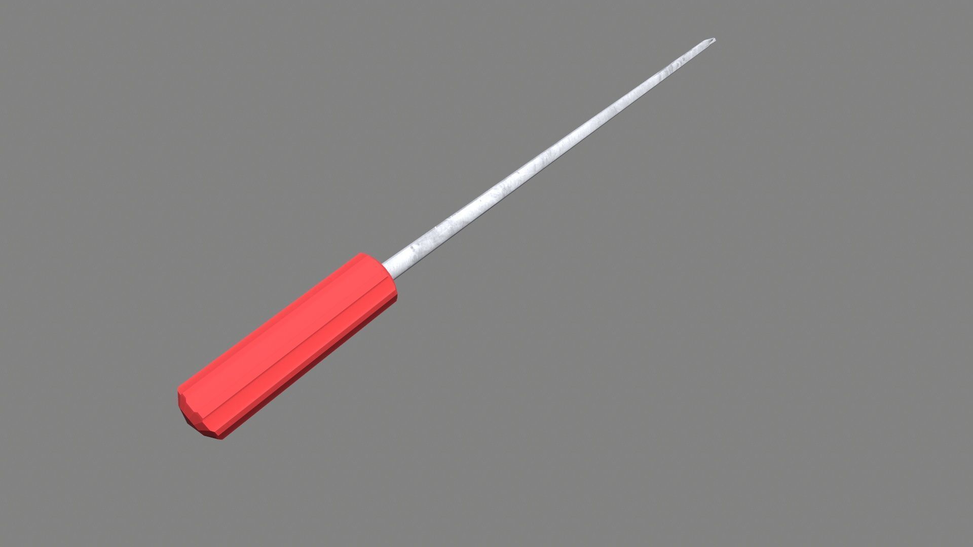 Screw Driver Low-poly 3D model_2