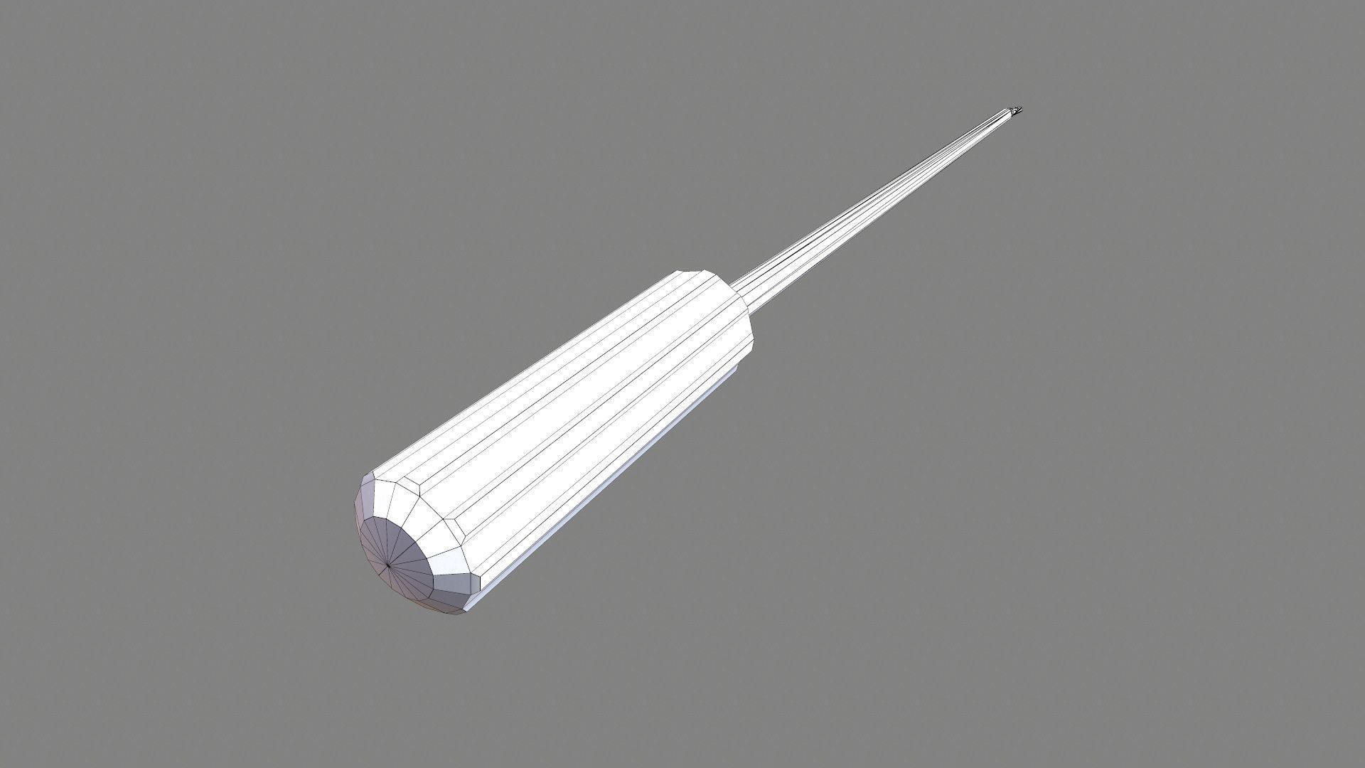 Screw Driver Low-poly 3D model_7