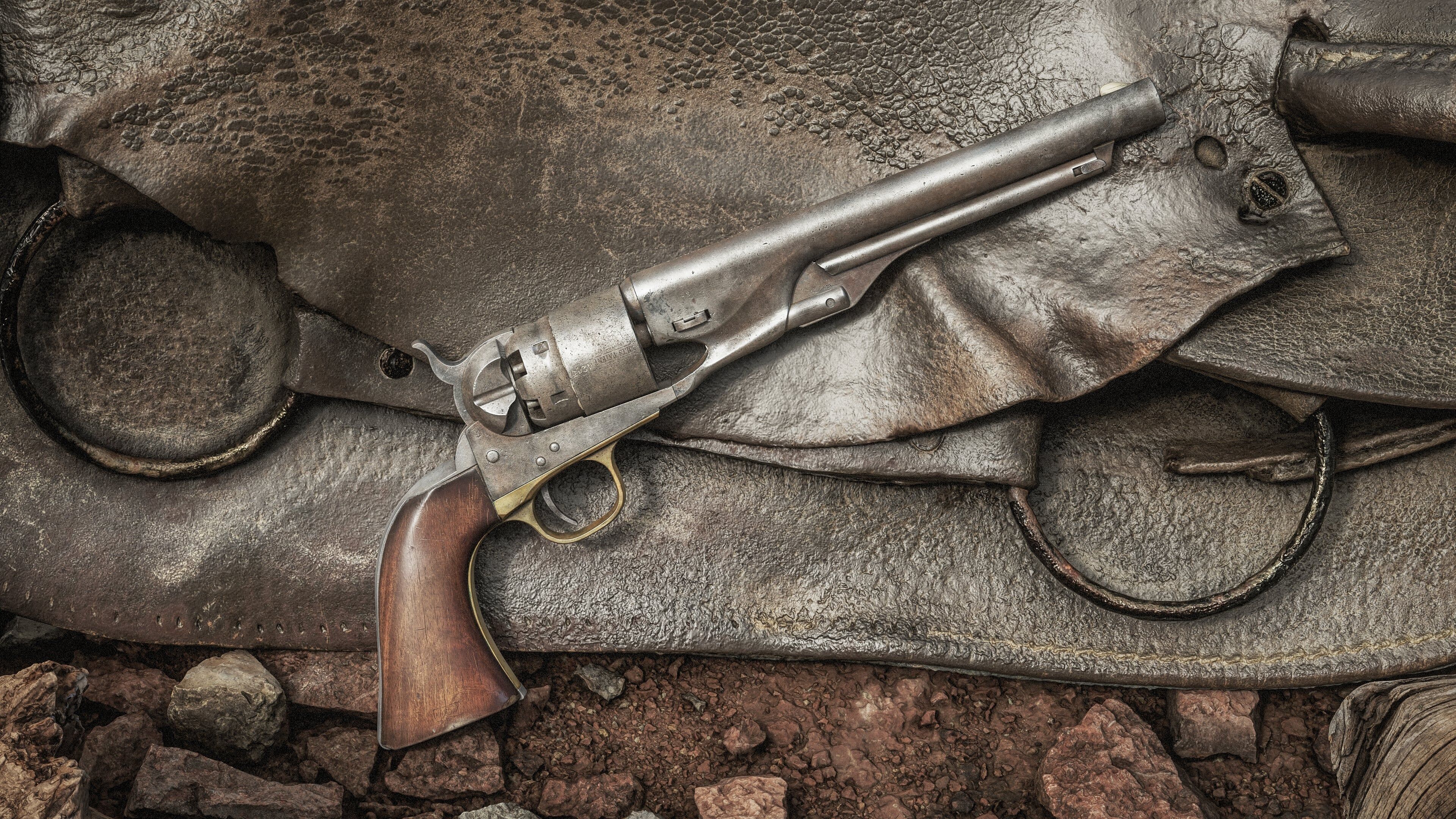 Colt 1860 Army Revolver Low-poly 3D model_10