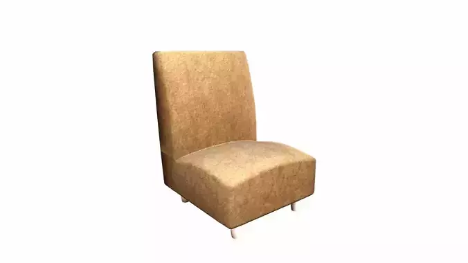 Sofa Chair Low-poly 3D model