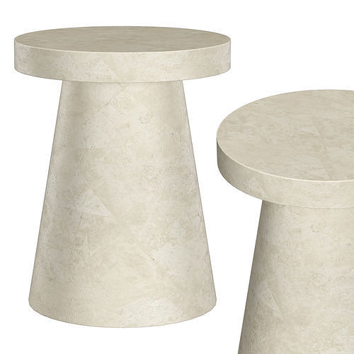 FOLEY STONE OUTDOOR SIDE TABLE 3D model