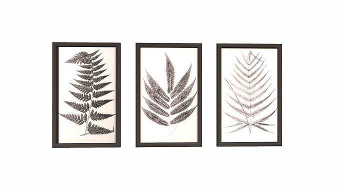 Photo Frames Low-poly 3D model