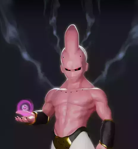 Kid buu Low-poly 3D model