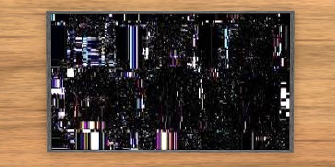 Game-Ready Glitched TV Screen Free low-poly 3D model