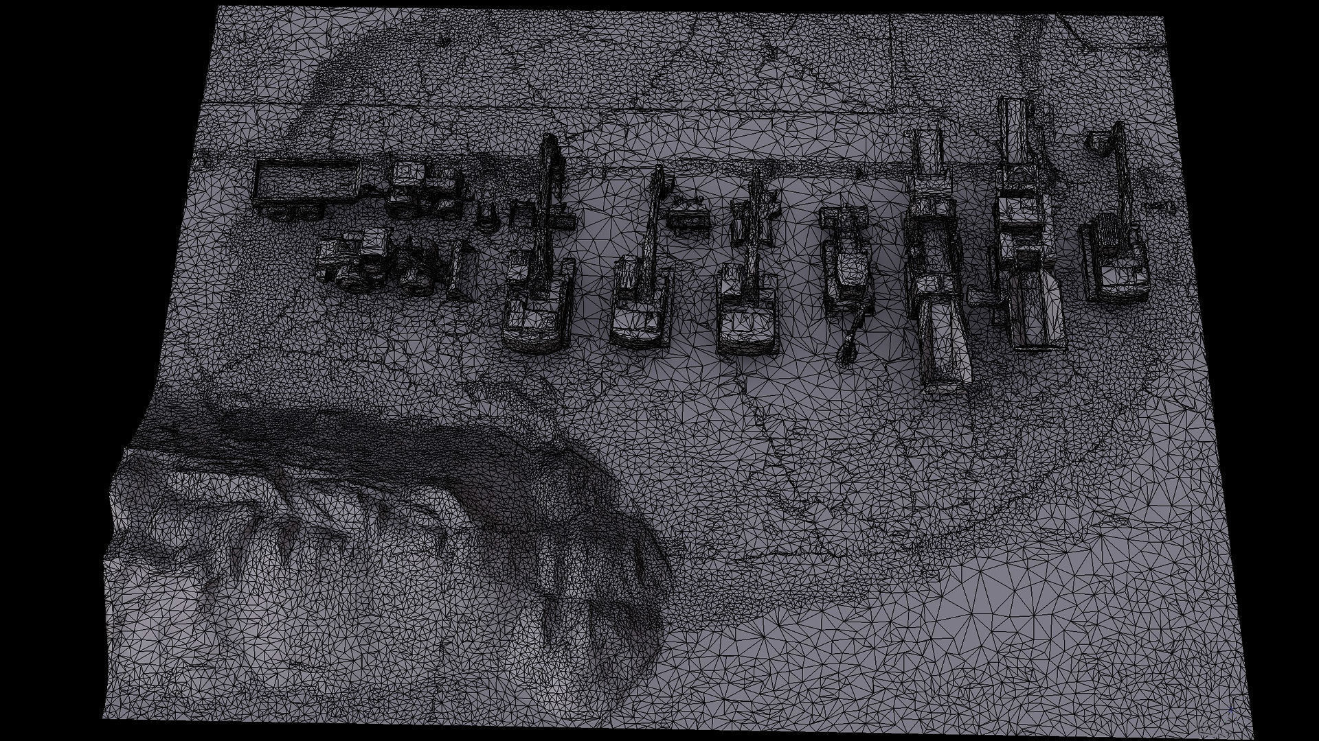 construction-site vehicles trucks machinery photogrammetry Low-poly 3D model_9