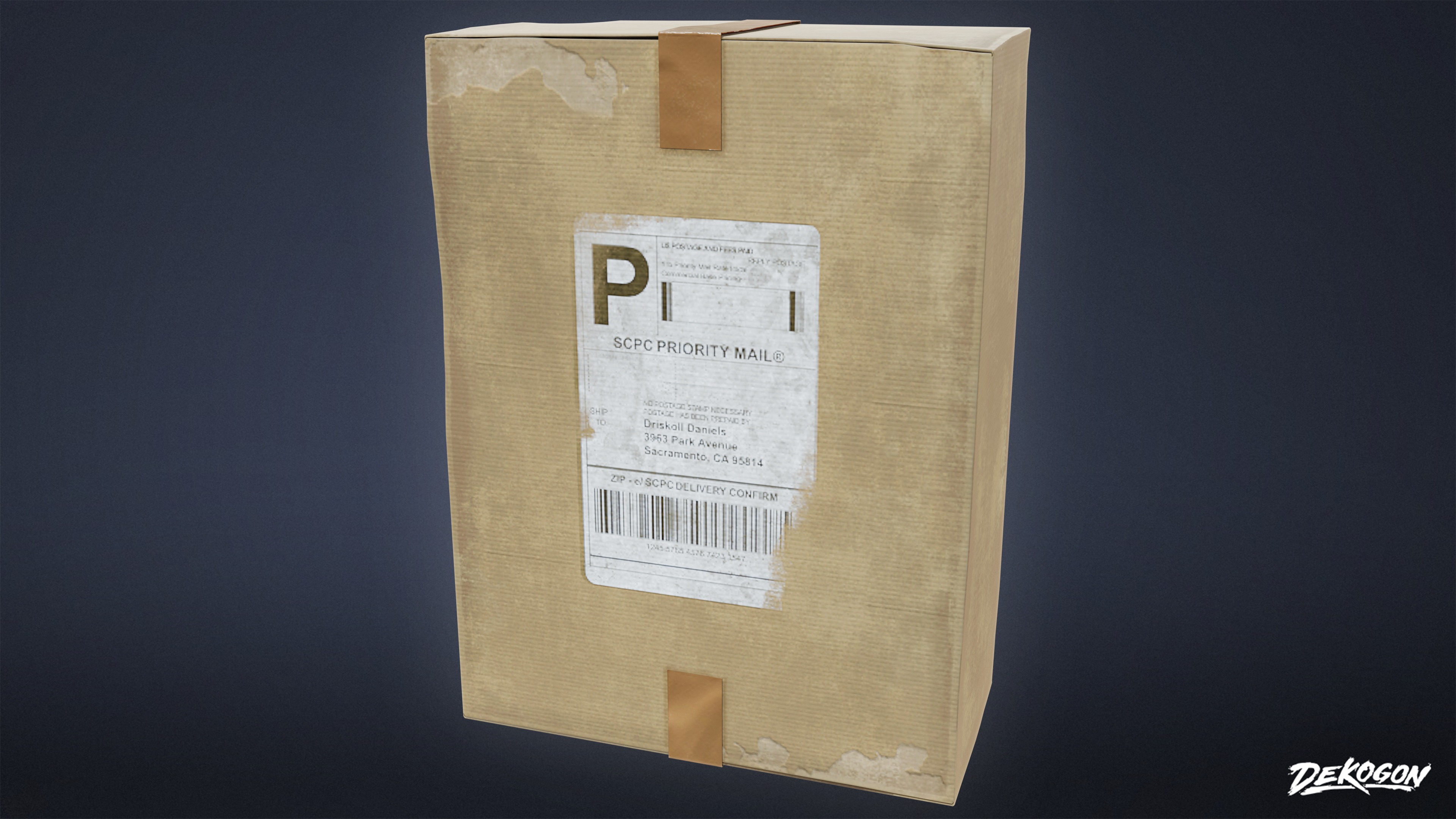 JOBSITE - Shipping Boxes 01 - LOW POLY AND NANITE Low-poly 3D model_6