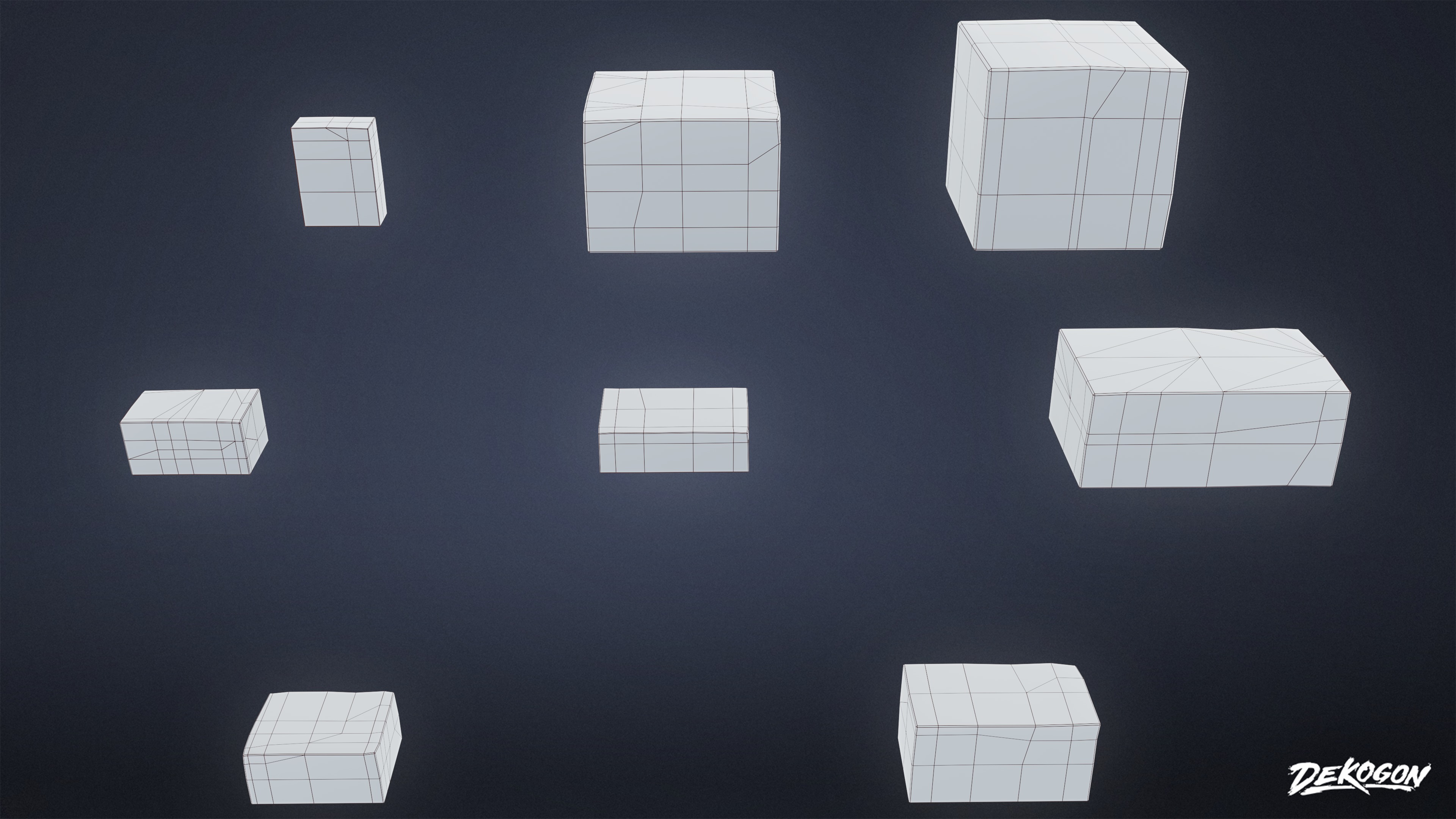 JOBSITE - Shipping Boxes 01 - LOW POLY AND NANITE Low-poly 3D model_9