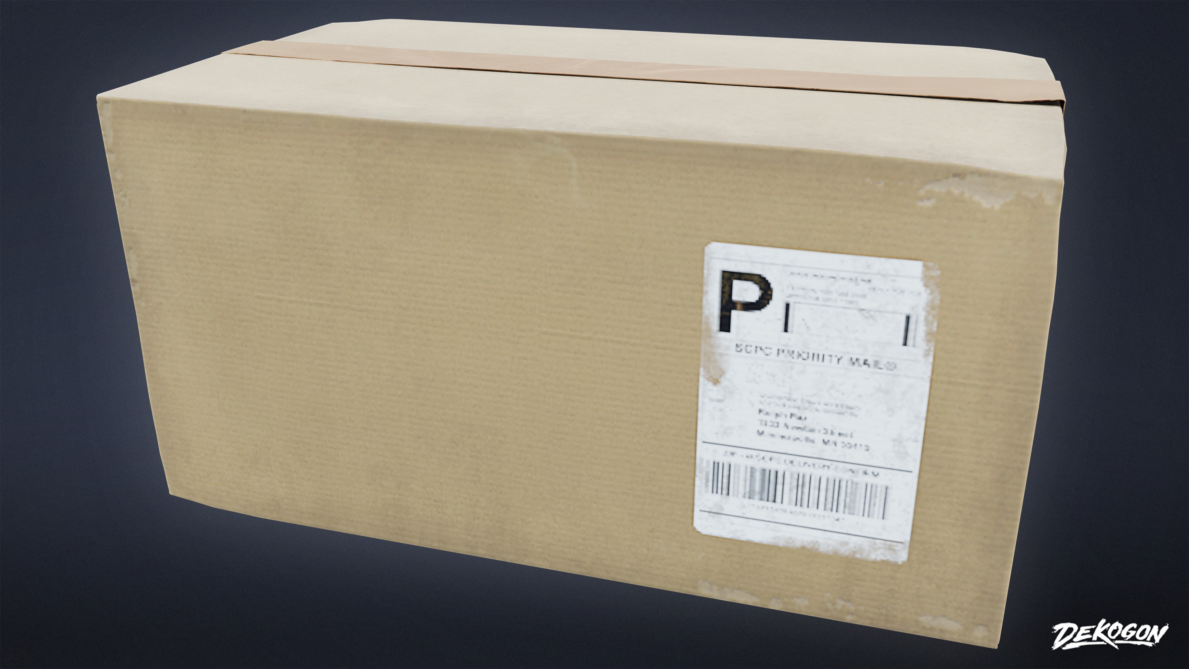 JOBSITE - Shipping Boxes 01 - LOW POLY AND NANITE Low-poly 3D model_3