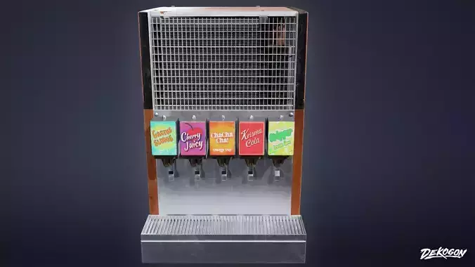 JOBSITE - Soda Machine Set 01 - LOW POLY AND NANITE