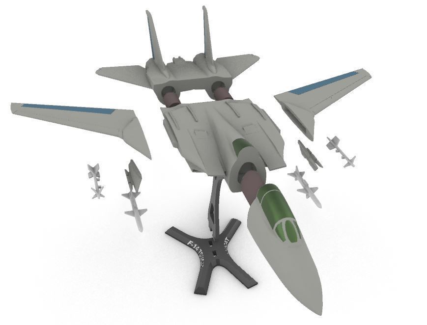 F-14 Tomcat 3D print model_8