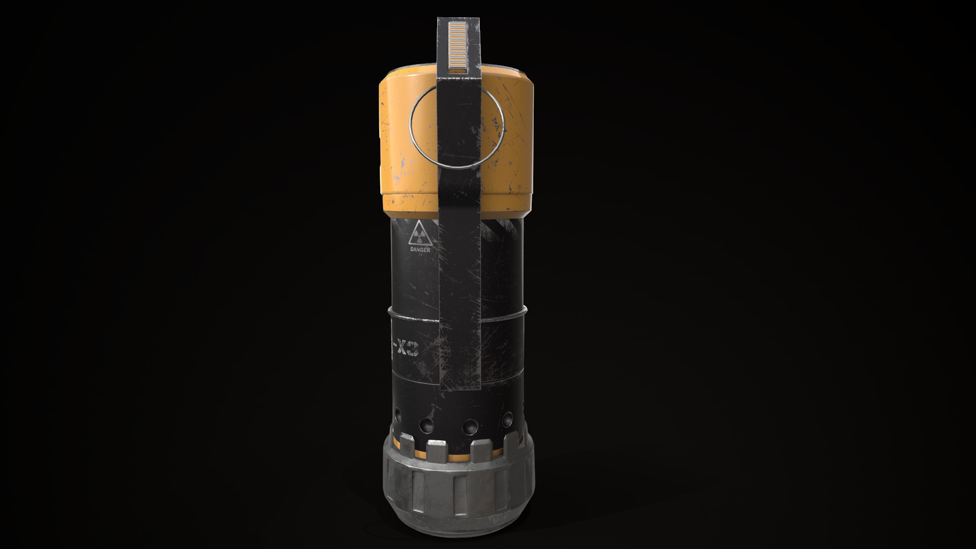 Scifi Grenade Game Ready low poly 3d model Low-poly 3D model_3
