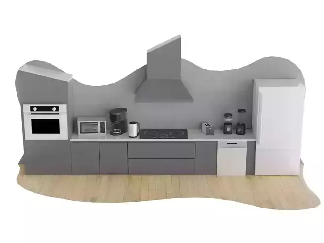 Kitchen Appliances Pack Low-poly 3D model