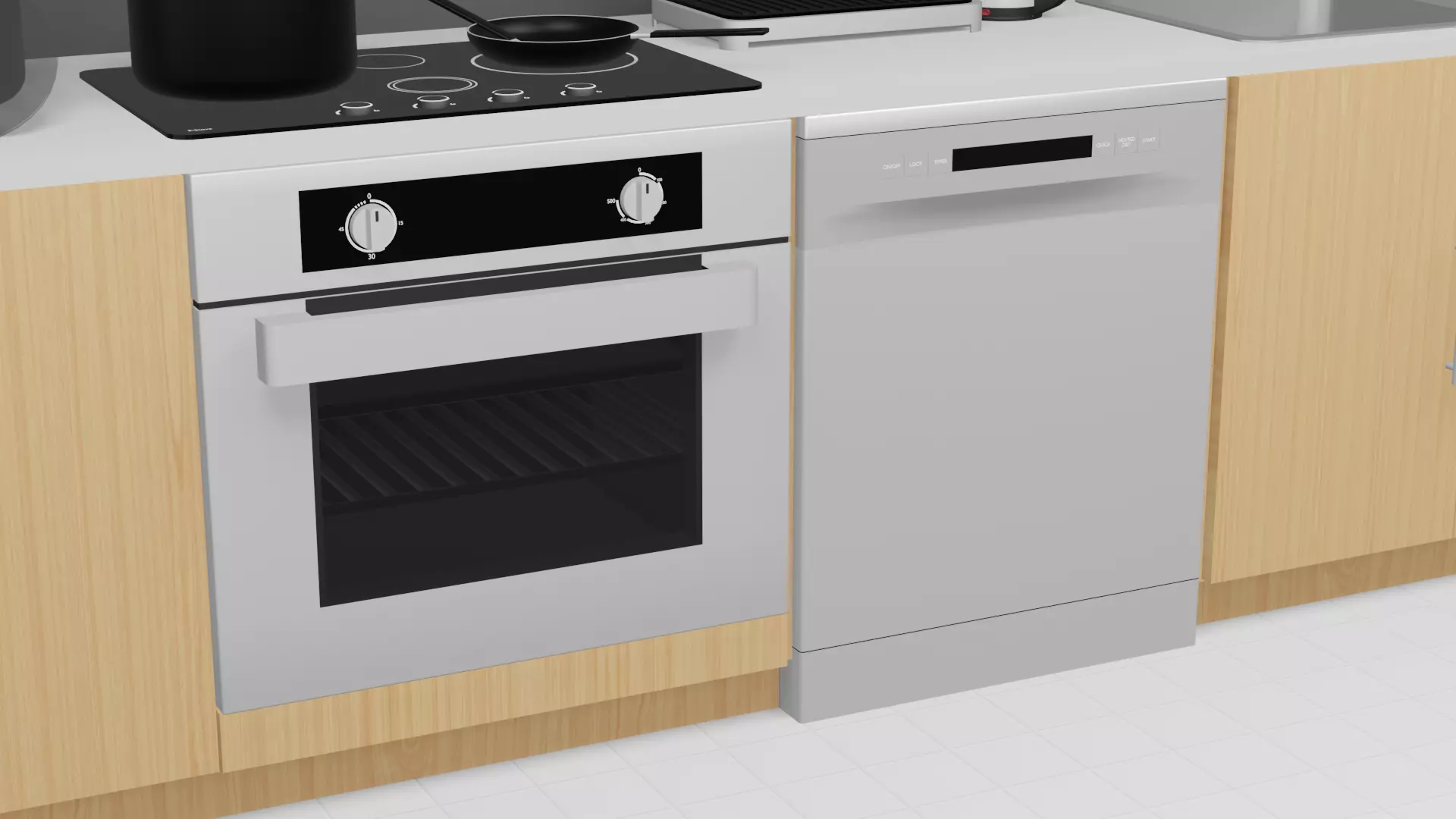 Kitchen Pack Low-poly 3D model_7