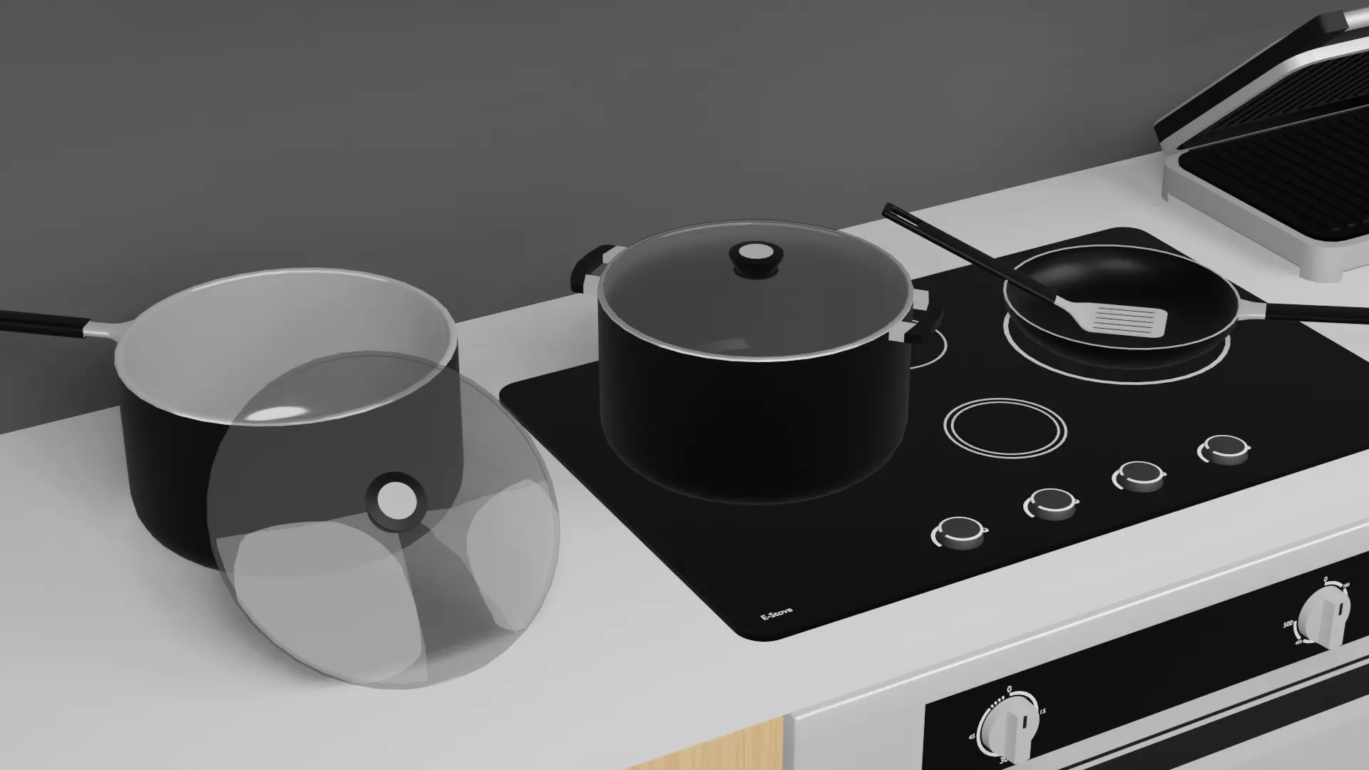 Kitchen Pack Low-poly 3D model_6