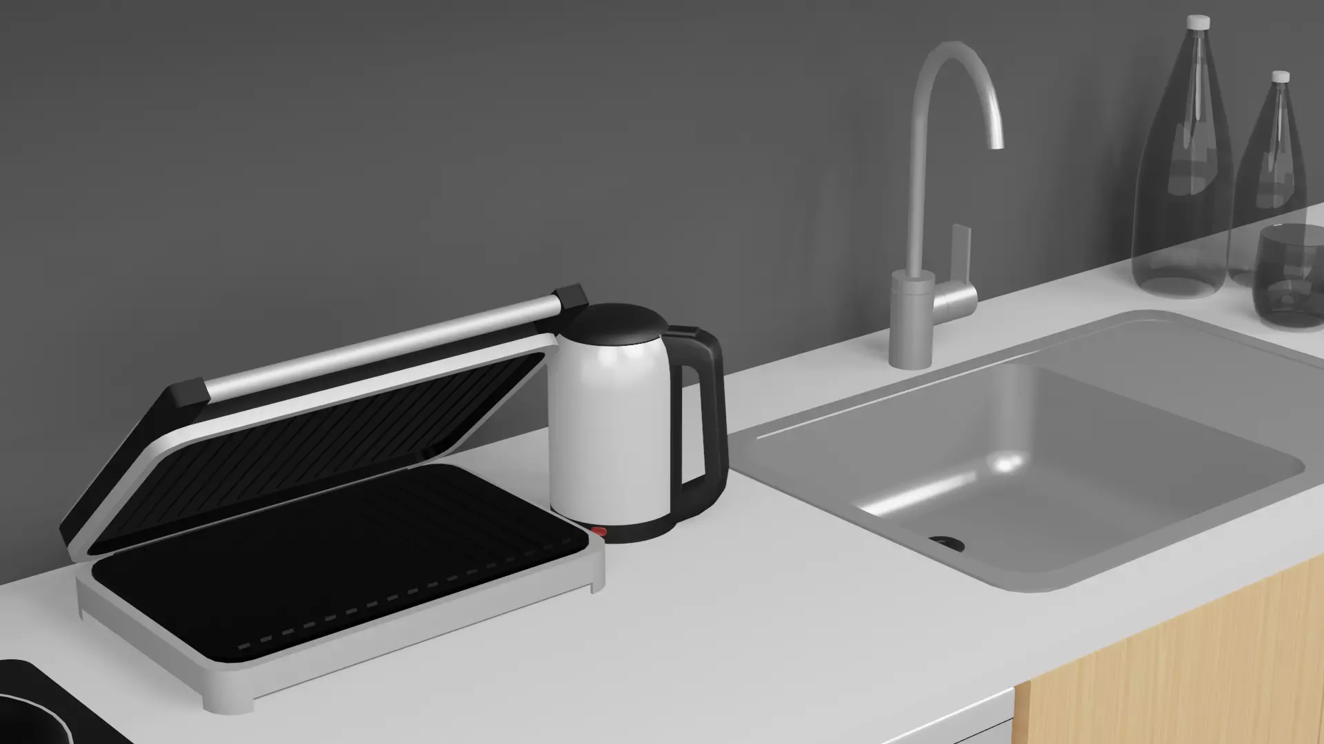 Kitchen Pack Low-poly 3D model_5